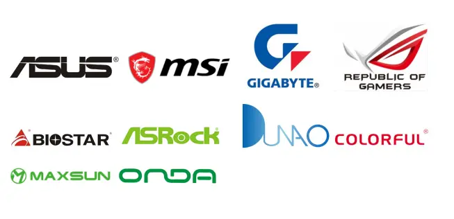 Top Ten Motherboard brands