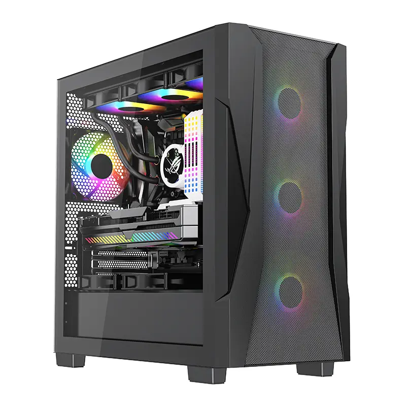 Dunao X6M-0602 Micro ATX/ITX Gaming PC Case - S...