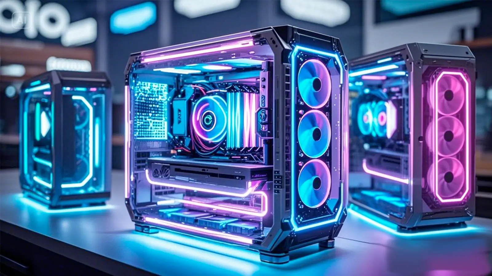  PC case with intelligent cooling system 2025 