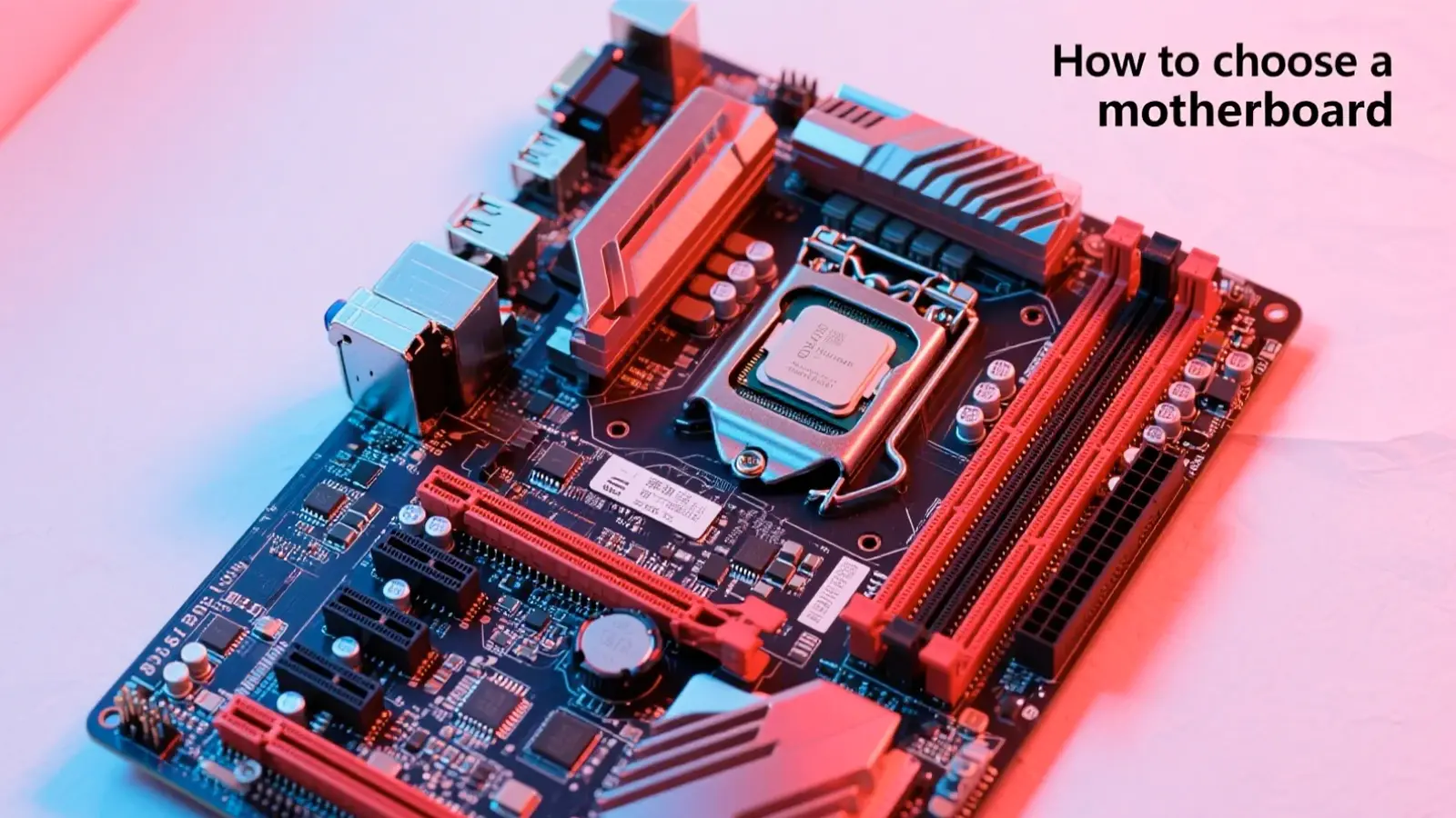 How to choose a motherboard
