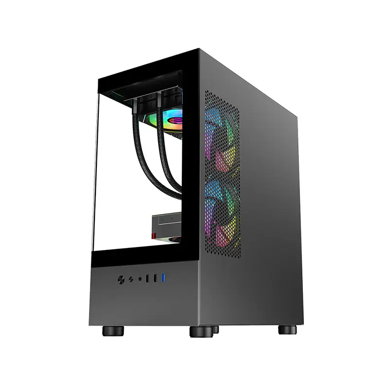 Easy To Disassemble Gaming Computer Case Factory OEM Pc Gaming Casing Micro Atx Desktop Game Cabinet (2)79m