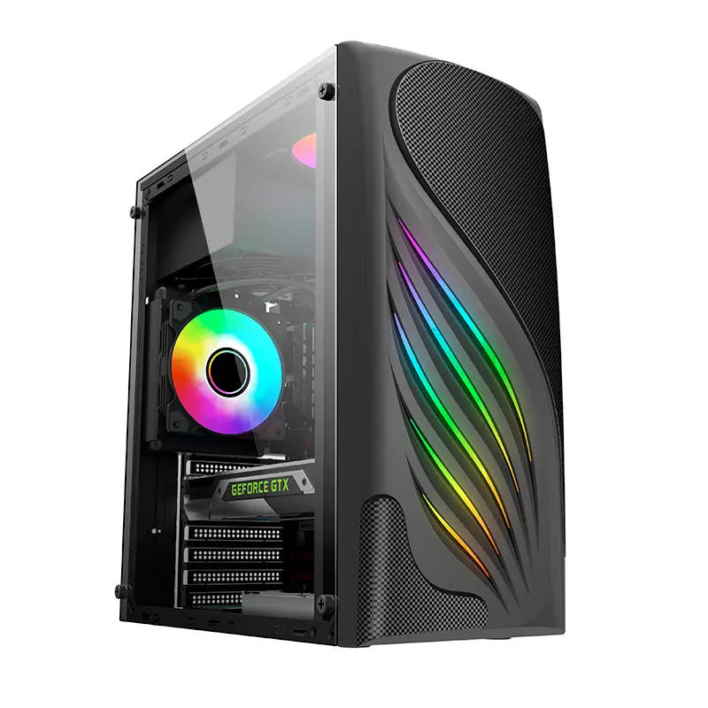 Dunao-L-W208  Compact ATX Case - Supports 335mm GPU, Dual HDD/SSD Bays, Optimized Airflow-1-1