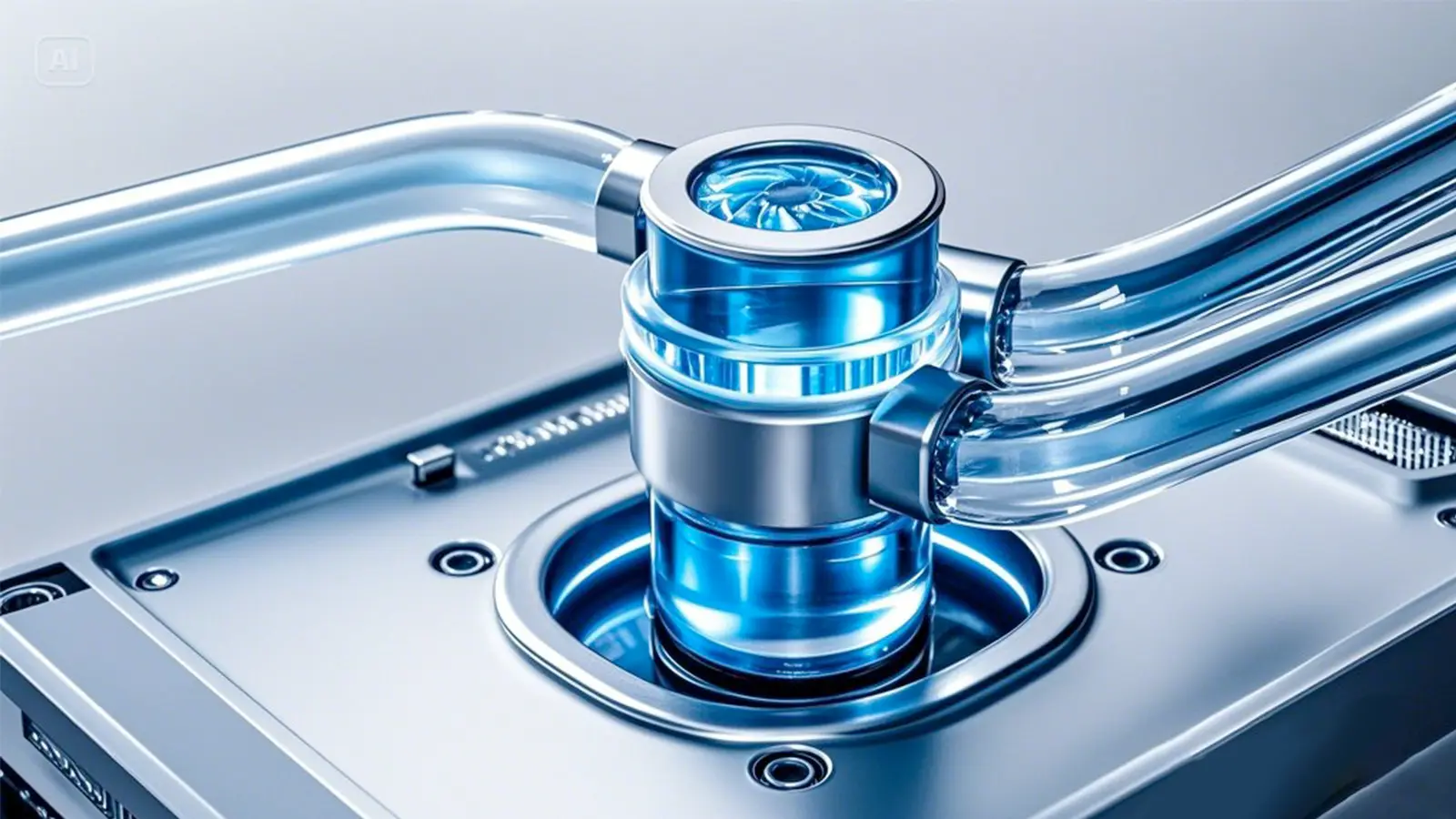 High-performance water-cooling solution design  Modular PC case with water-cooling setup 