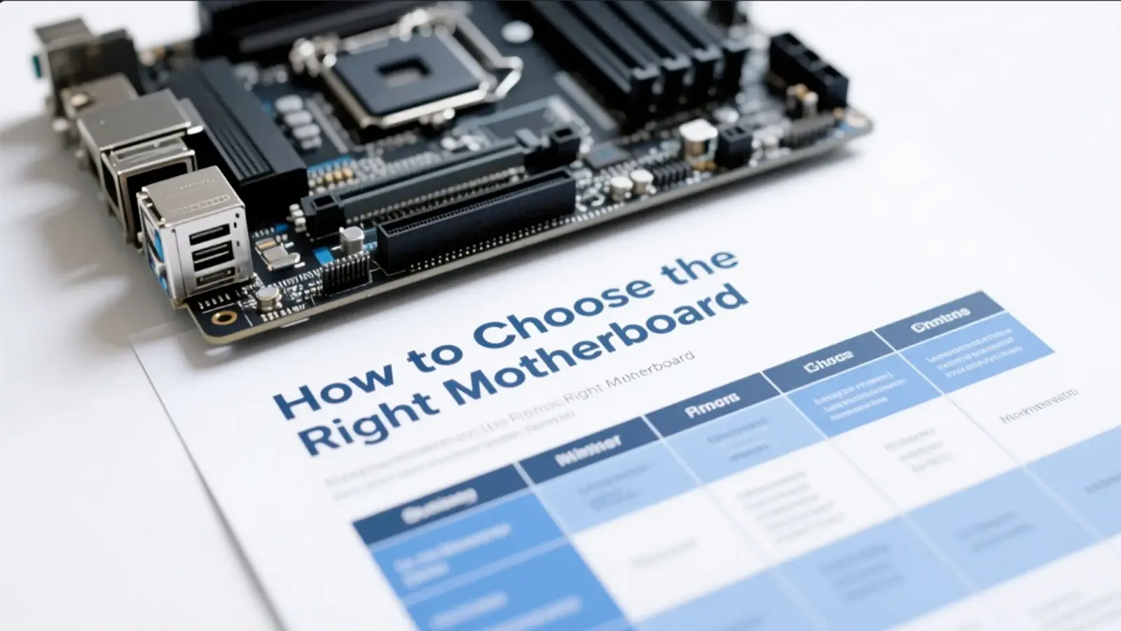  Motherboard selection guide