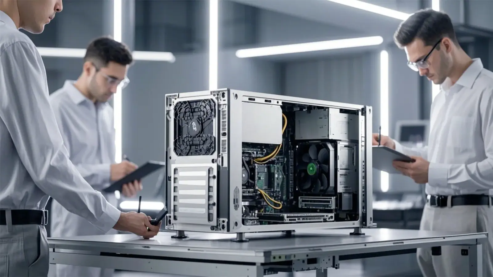  pc case Industrial chassis prototype testing
