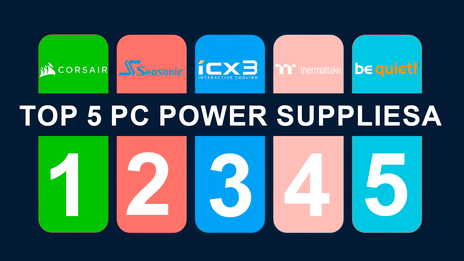 Top 5 PC Power Supplies: The Perfect Blend of Performance and Stability