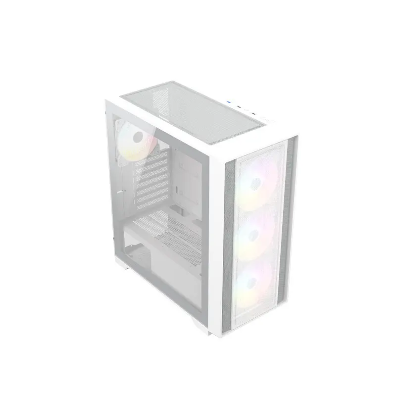 OEM Gaming PC Case Gray and White Color ATX Computer Case Gamer Desktop PC02.jpg