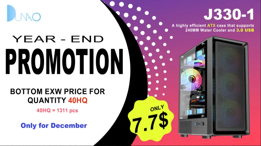 《DUNAO Year - End Promotion: J330 - 1 Computer Case on Sale》