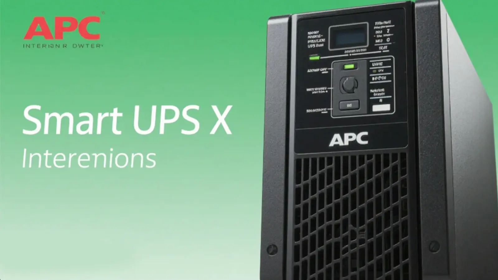 APC Smart-UPS X Intelligent Power Equipment 